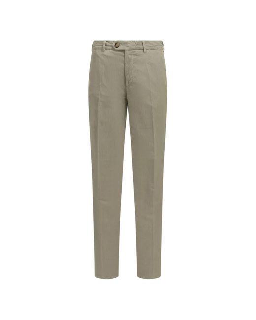 Brunello Cucinelli Gray Corduroy Trousers for men