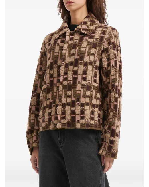 Adererror Brown Patterned Jacket