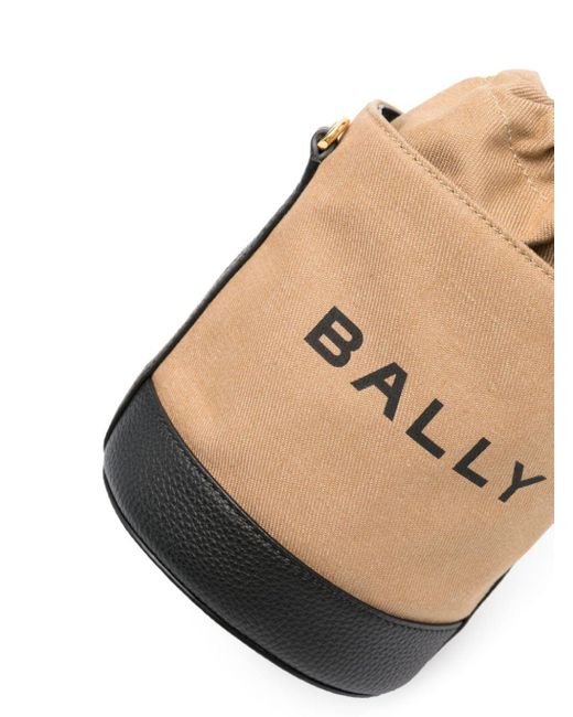 Bally Natural Bar Bucket Bag