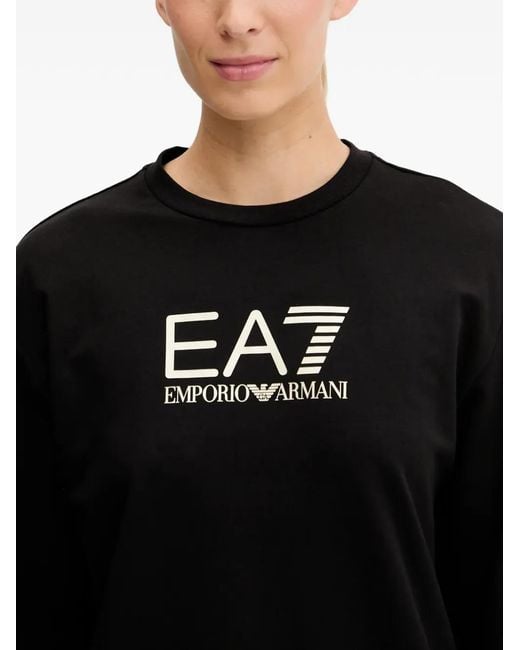 Chándal con logo estampado EA7 de color Black