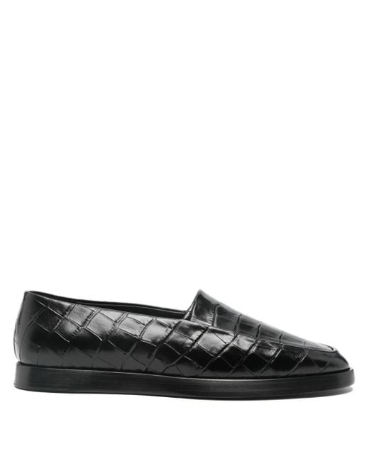 Fear Of God Black Textured Loafers for men