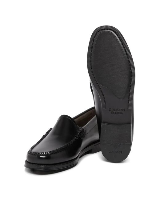 G.H.BASS Black Easy Weejuns Venetian Loafers
