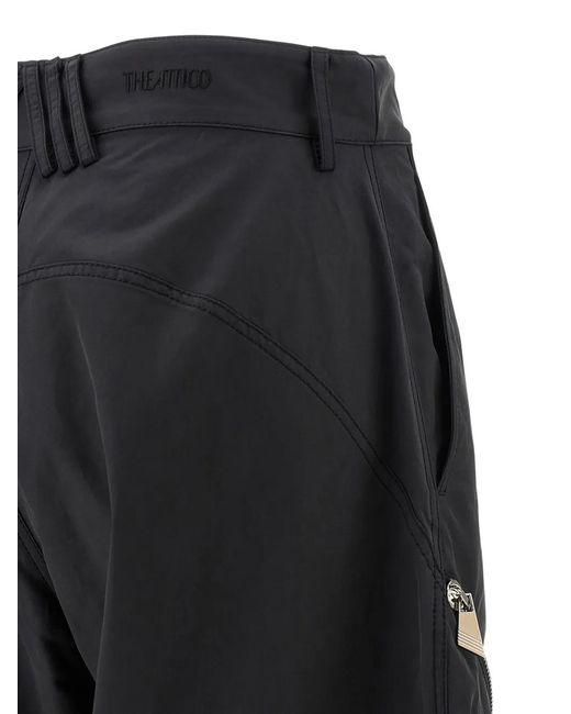 The Attico Black Zip Pants