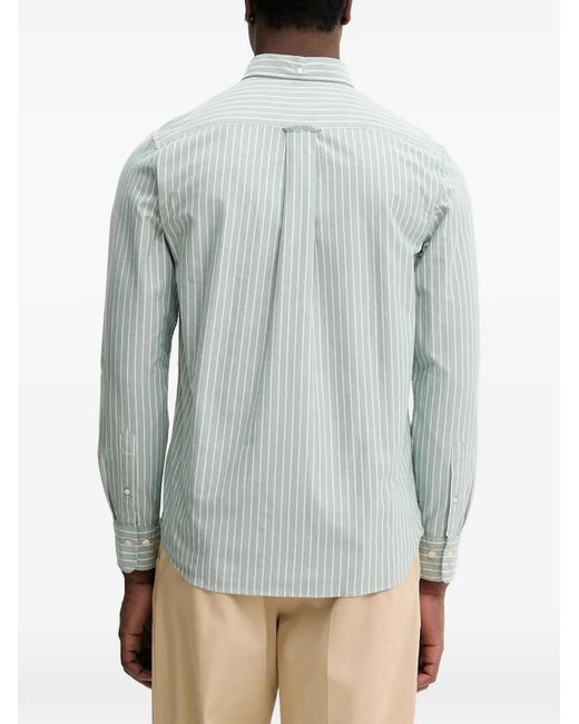 Gant Blue Striped Patch Pocket Shirt for men