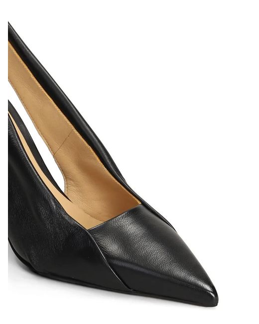 Alchimia Black Pointed-Toe Slingback Pumps