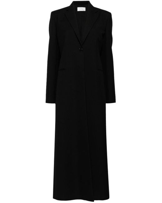 The Row Single-breasted Coat Black