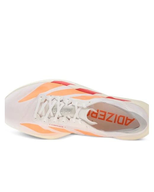 Adidas Pink Adizero Adios Pro Three-Striped Sneakers for men