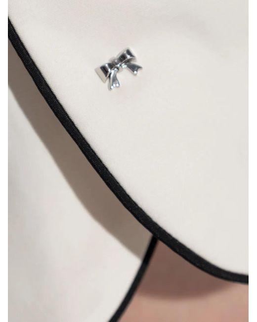 Max Mara レディース ホワイト Orbita ハイウエスト テーラード
