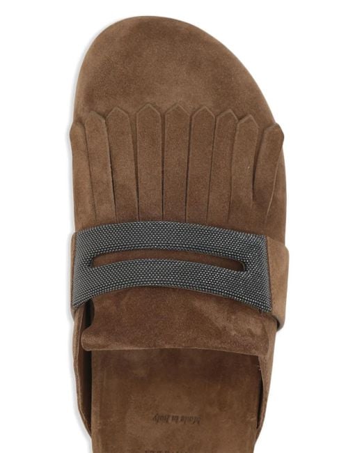 Brunello Cucinelli Brown Classic Loafers & Slippers