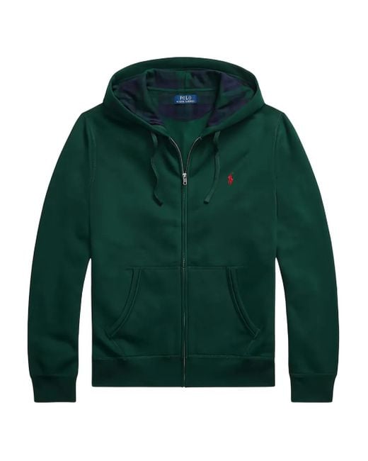 Polo Ralph Lauren Green Zip-Up Hoodie for men