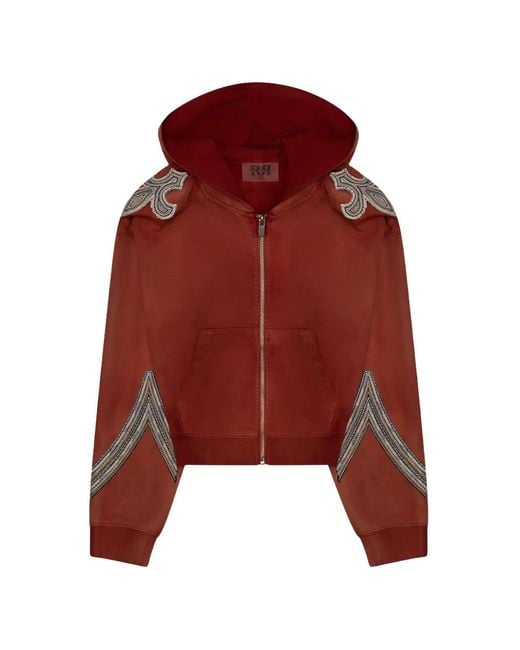 424 Rr Embroidered Hoodie for men