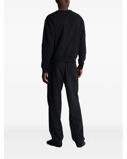 Balmain Black Logo-Print Sweatshirt for men