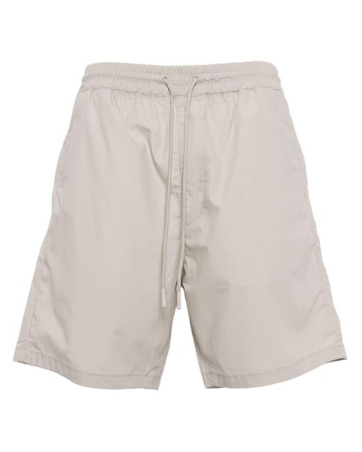 HUGO White Cotton Deck Shorts for men
