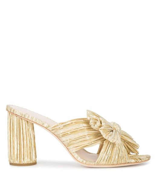 Loeffler Randall Yellow Penny 90Mm Pleated Mules