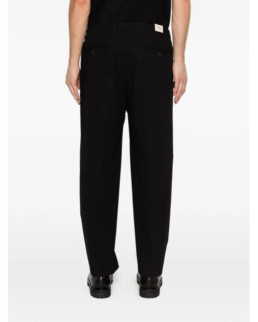 Briglia 1949 Black Manhattans Front-Seam Trousers for men