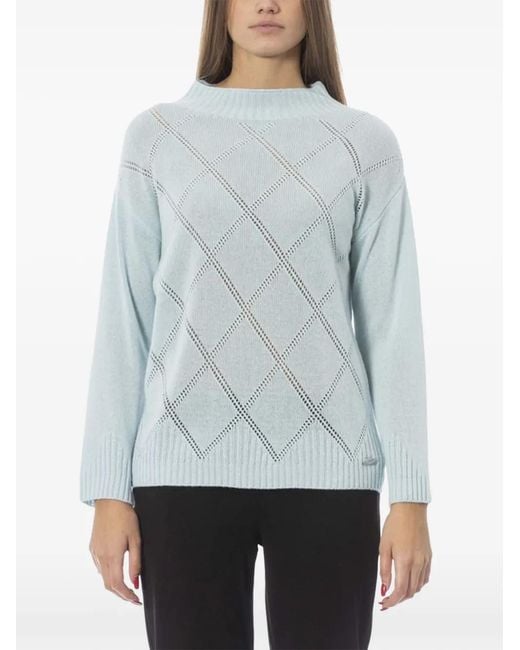 Pull À Losanges Baldinini en coloris Blue