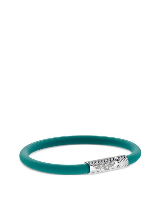 Aston Martin Watches Green Logo-Engraved Buckle Bracelet for men