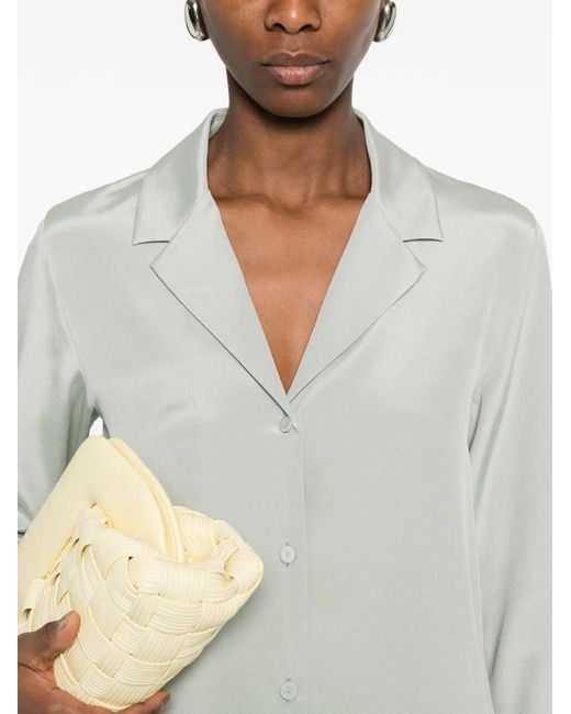 Max Mara White Collared Buttoned Shirt