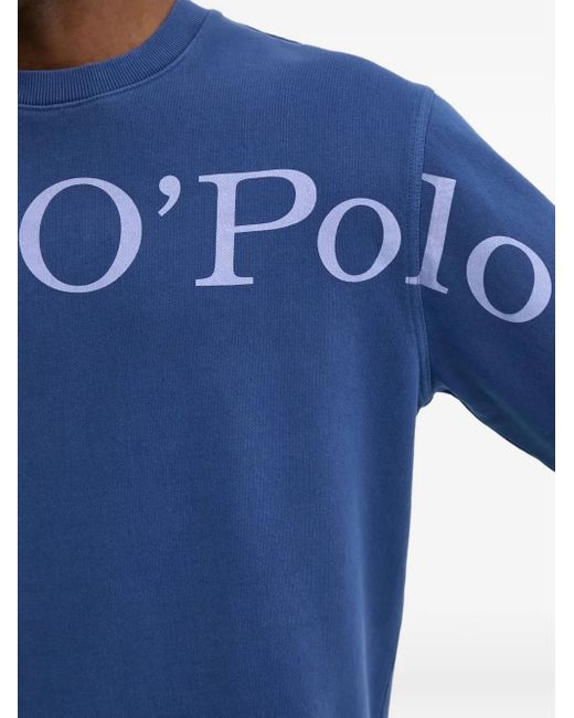 Marc O' Polo Sweater Met Logoprint in het Blue voor heren