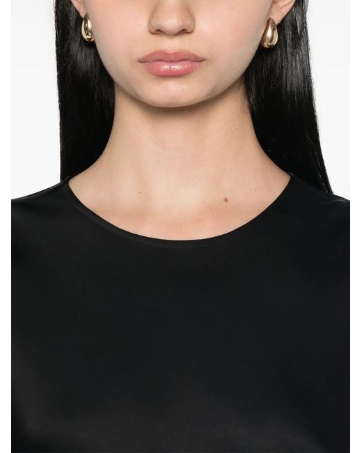 Rohe Black Satin Maxi Dress