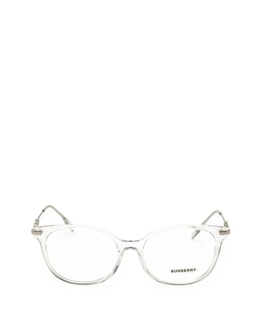 Burberry White Oval-Frame Glasses