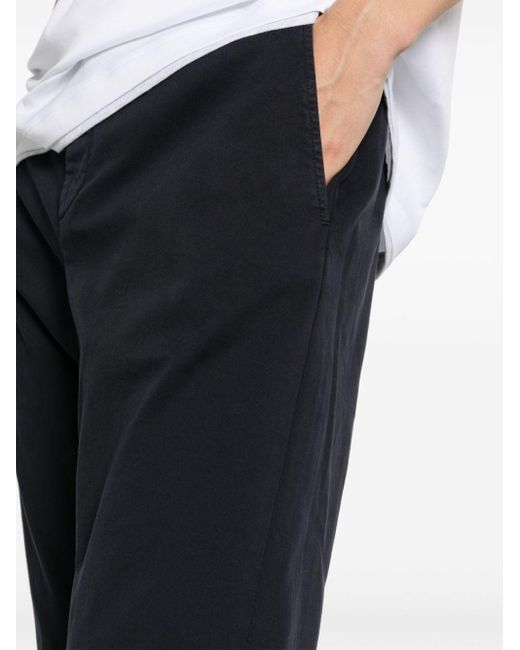 Canali Black Pressed-crease Chinos for men