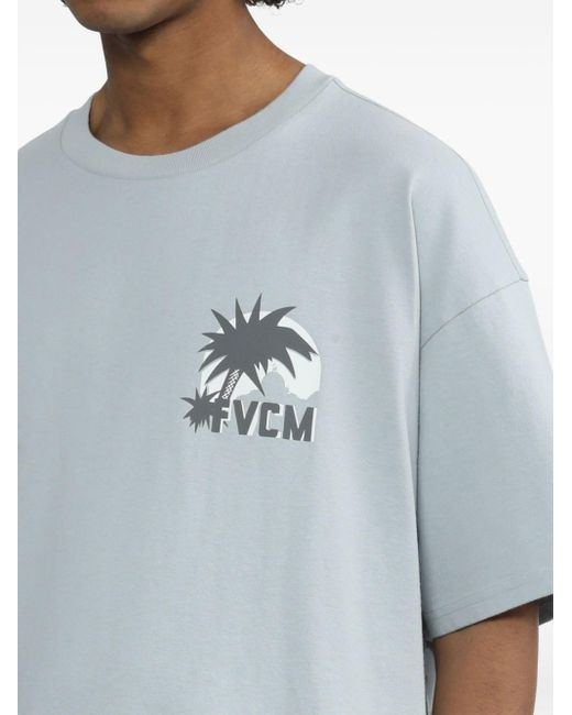 FIVE CM Blue Graphic-print Cotton T-shirt for men