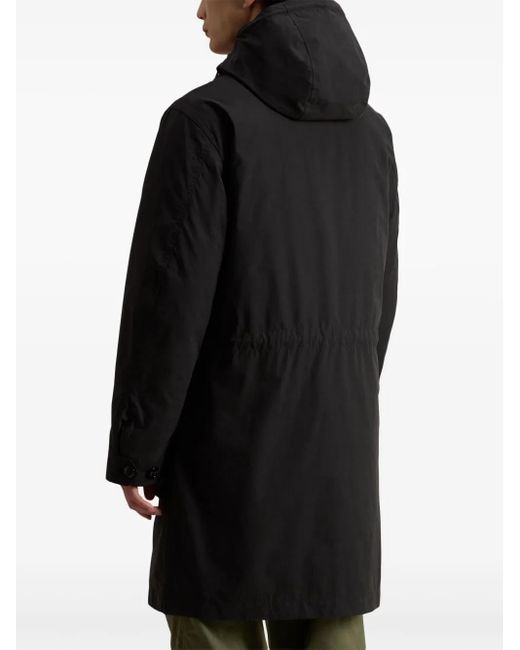 Woolrich Black Peach Parka Coat for men