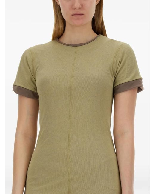 Sportmax Green Memo T-Shirt Dress