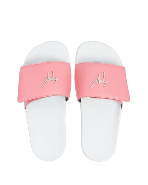 Giuseppe Zanotti Pink New Brett Slides
