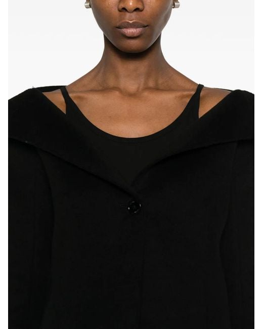 Totême  Black Open Collar Jacket