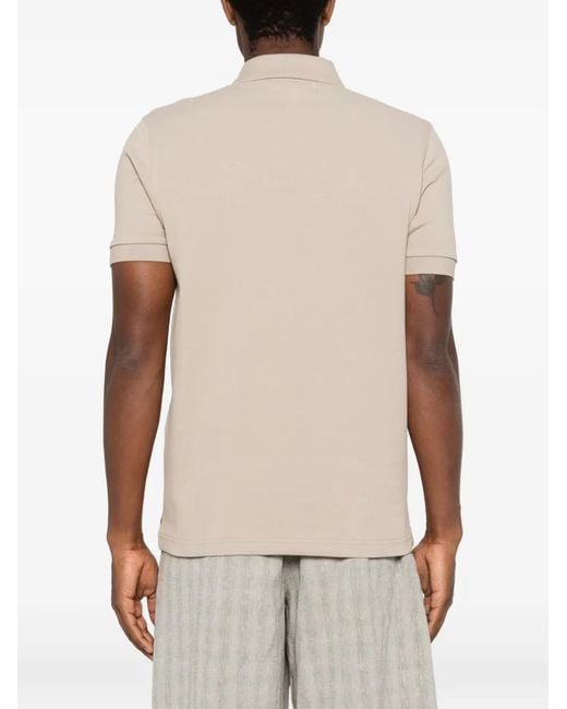 Comme des Garçons Pink Colour-Block Embroidered-Logo Polo Shirt for men