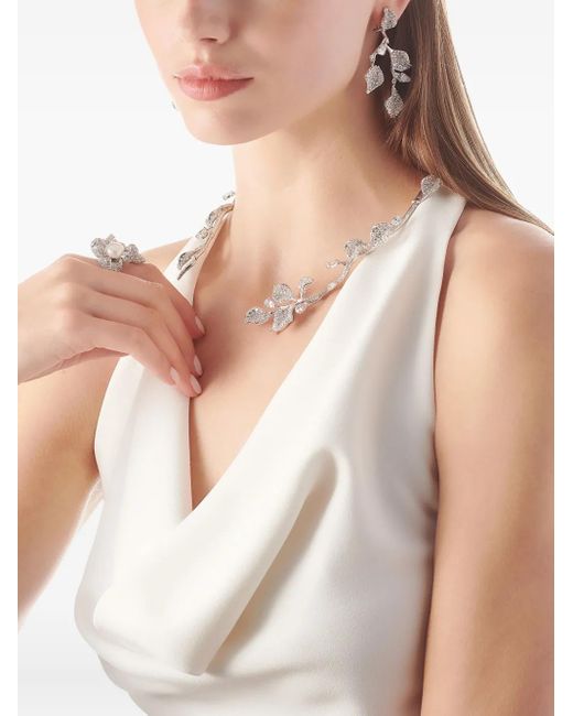 Anabela Chan White Mini Blossom Ring