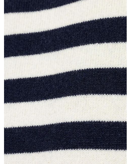 Paul & Shark White Striped Wool Sweater for men