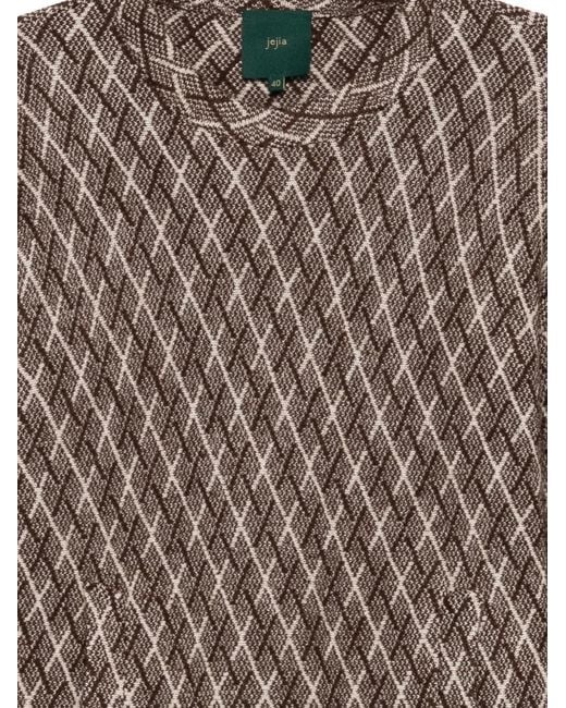 Jejia White Carla Patterned Sweater