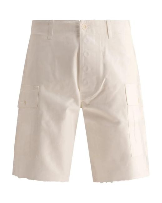 GALLERY DEPT. Natural "Foil" Cargo Shorts for men