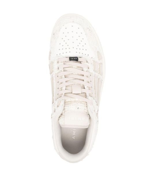 Amiri Cruise Tweed Sneakers in het White