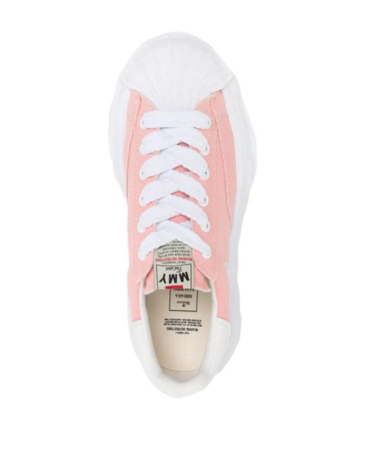 Maison Mihara Yasuhiro Pink Blakey Original Sole Canvas Low-cut Sneakers