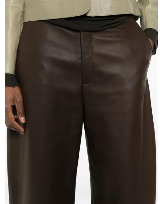 Arma Brown Charlotte Leather Trousers