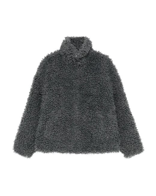 Acne Gray Textured High-Neck Jacket