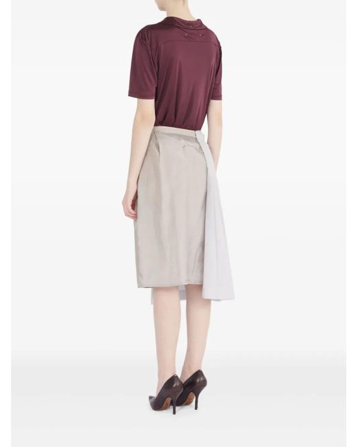 Maison Margiela Pleated Midi Skirt in White Lyst UK