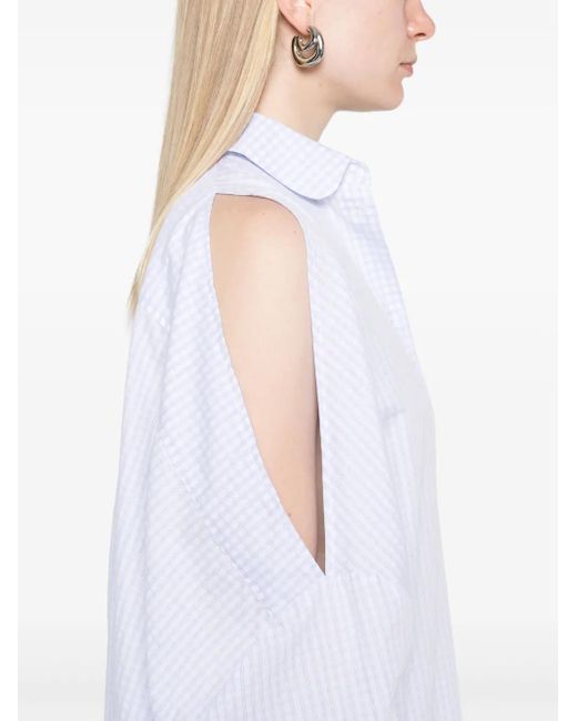 Henrik Vibskov White New Bumble Shirt Mini Dress