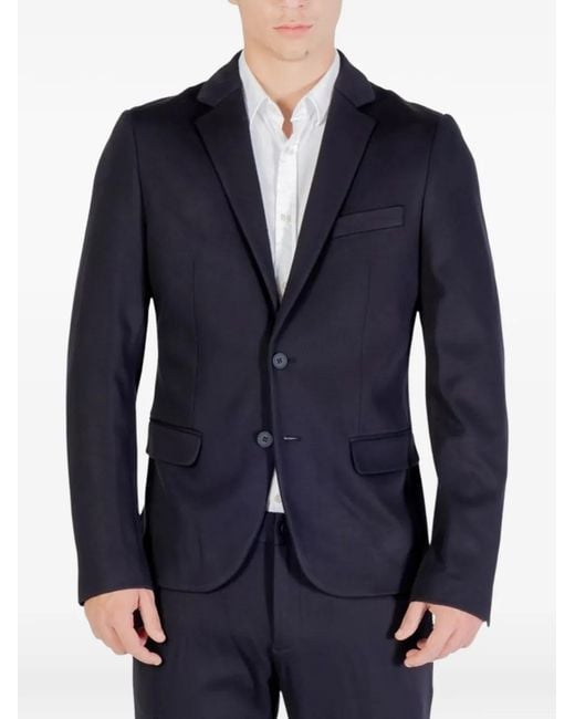 Antony Morato Blue Single-Breasted Blazer for men