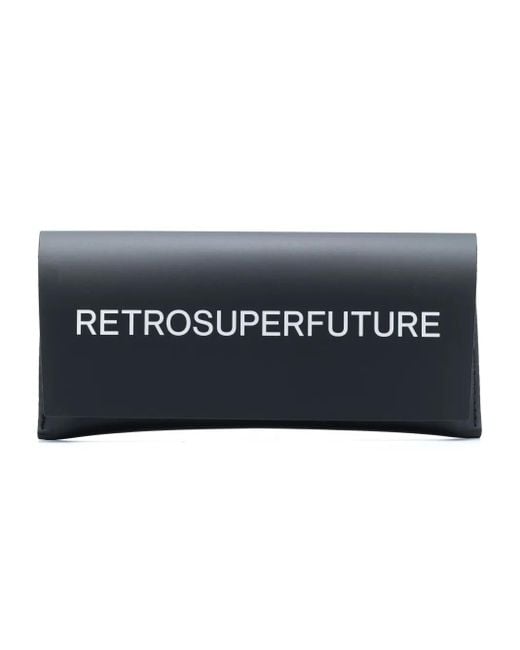 Retrosuperfuture Gray Eckige Ambos Sonnenbrille