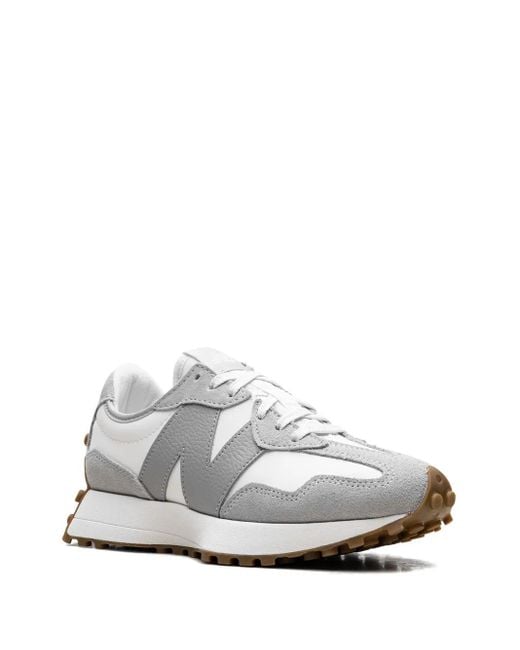 New Balance White 327 "Raincloud/Reflection" Sneakers