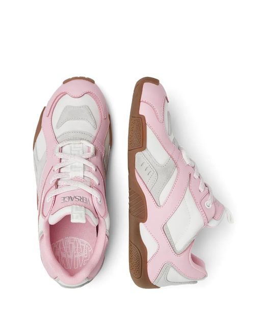 Versace Pink Galaxia Logo Sneakers