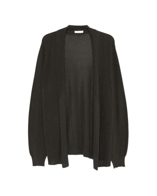 Roberto Collina Black Open-Front Cardigan for men
