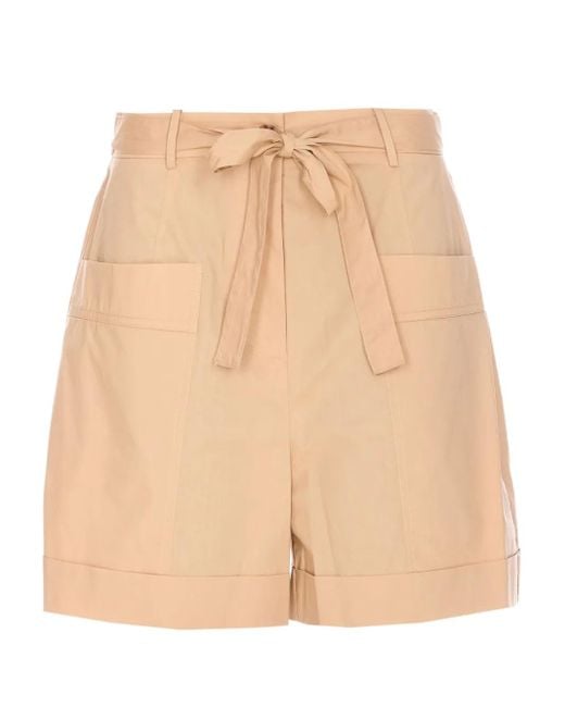 Liu Jo Natural Belted Utility Shorts