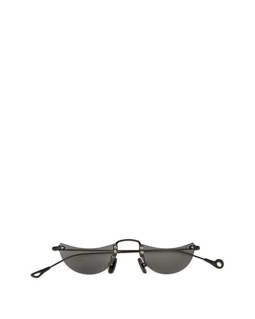 Eyepetizer Black Eclissi Geometric-Frame Sunglasses