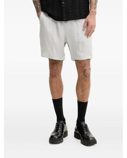 HUGO Black Elasticated Side-Pockets Shorts for men